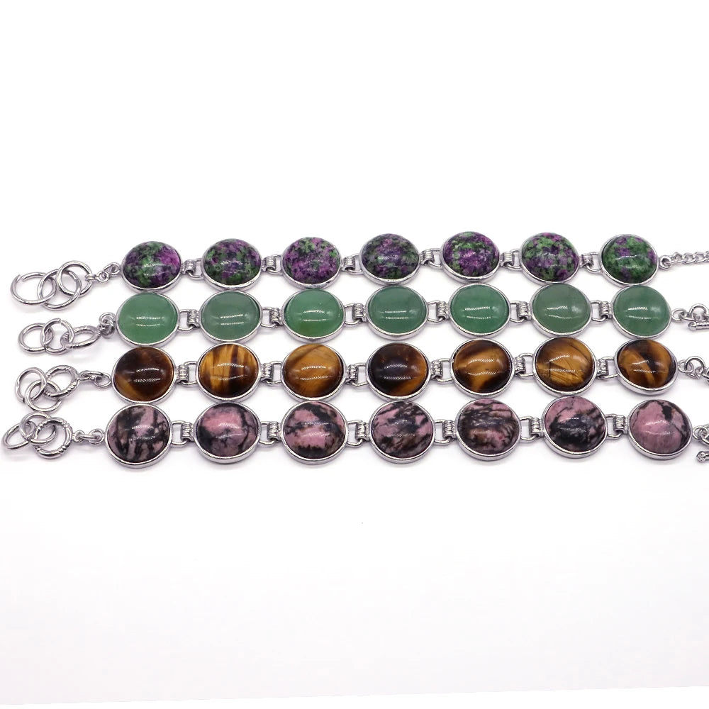 Cabochon Crystal Round Beads Bracelet