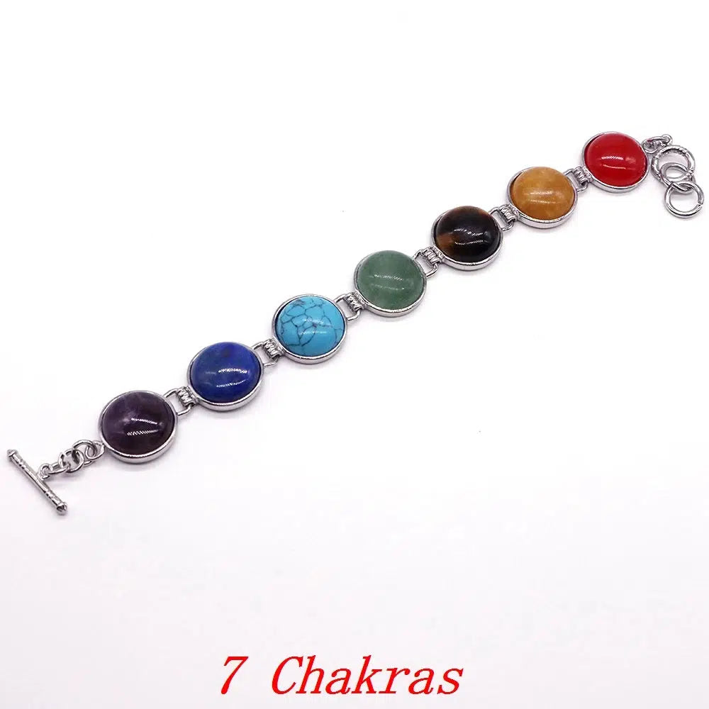 Cabochon Crystal Round Beads Bracelet