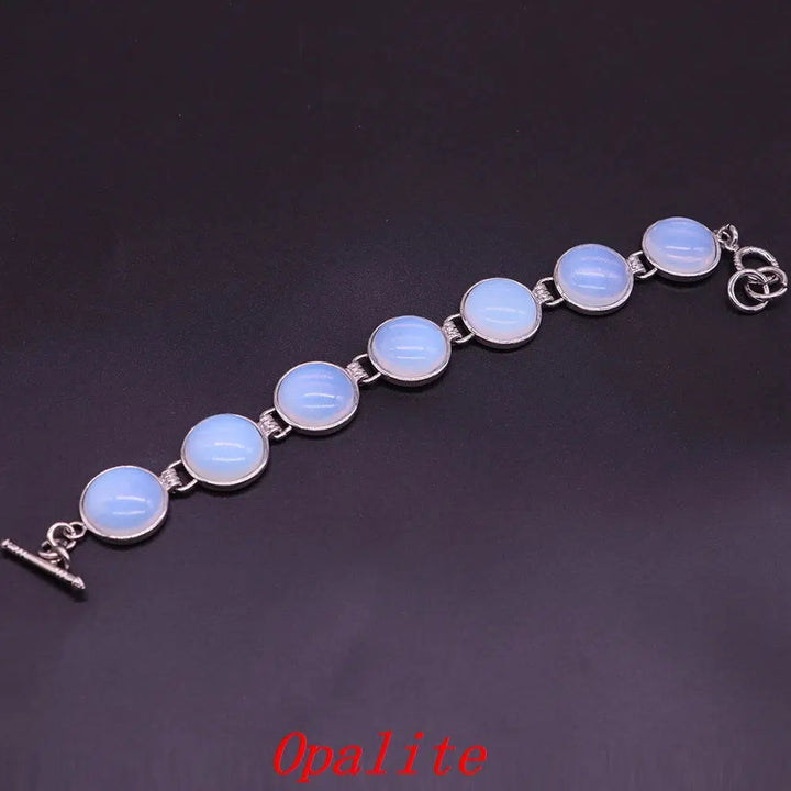 Cabochon Crystal Round Beads Bracelet