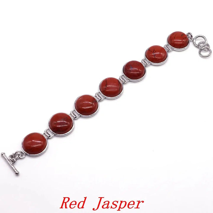 Cabochon Crystal Round Beads Bracelet