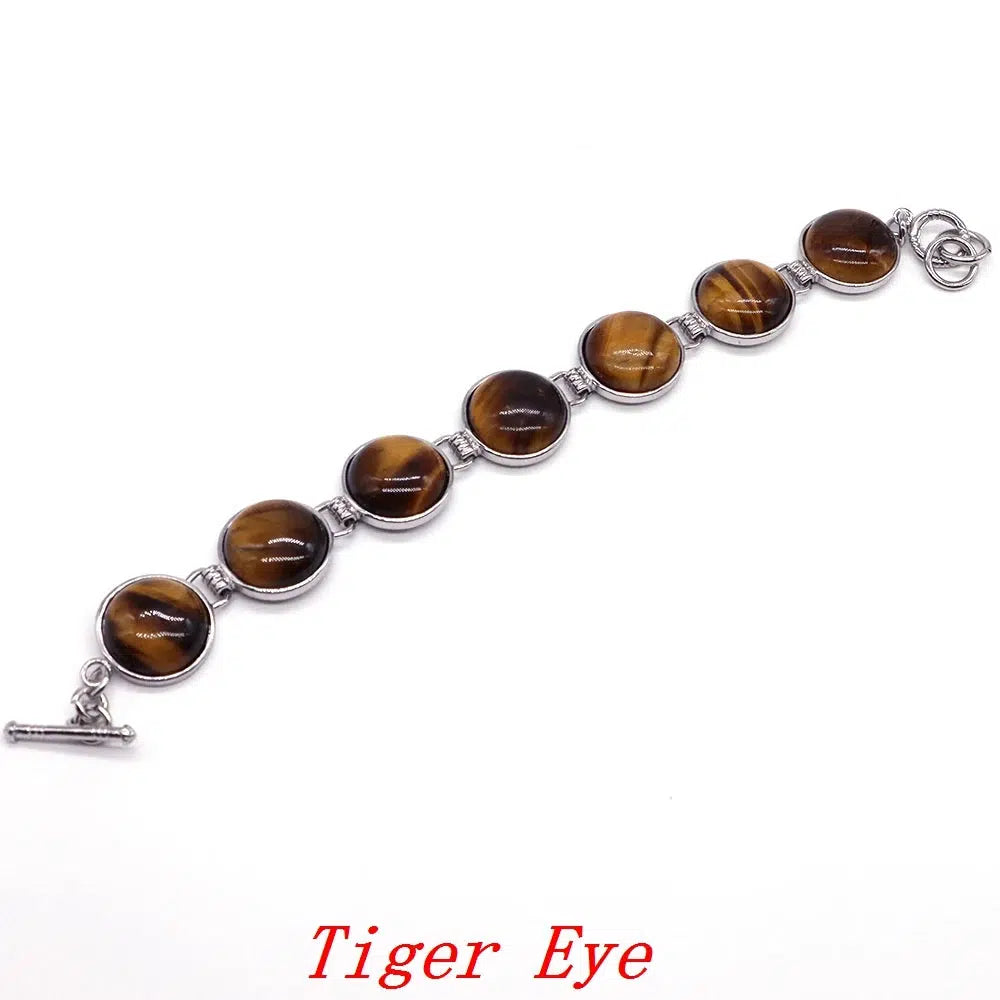 Cabochon Crystal Round Beads Bracelet