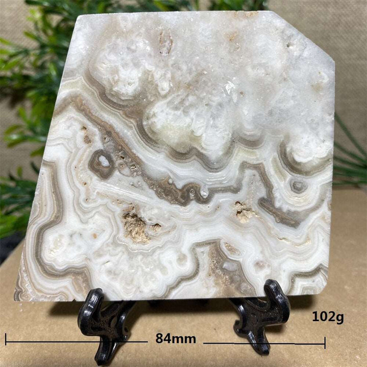 Calcite Banded Slab + Stand