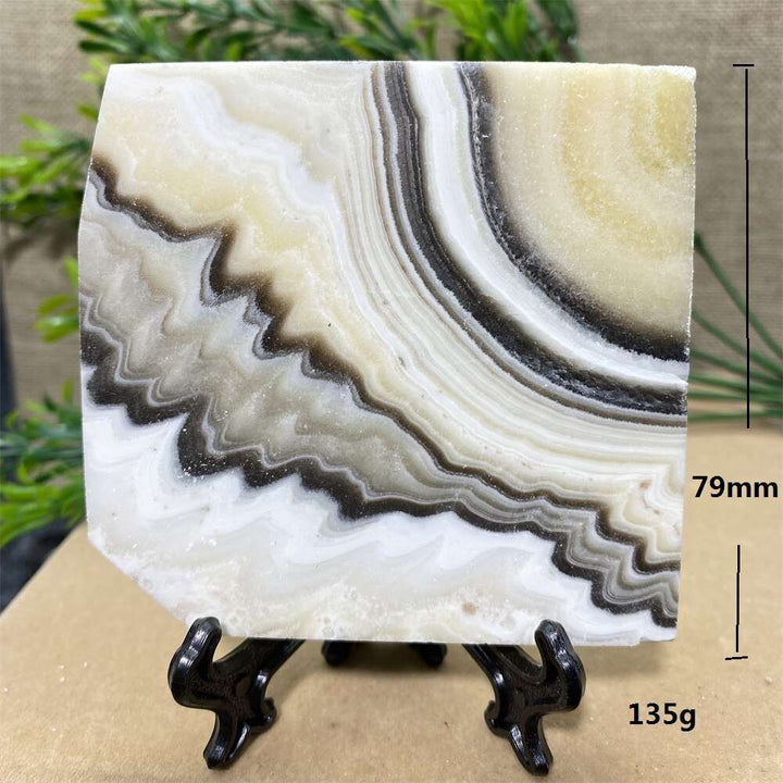 Calcite Banded Slab + Stand