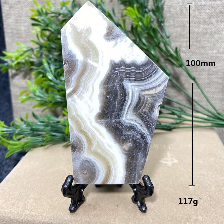 Calcite Banded Slab + Stand