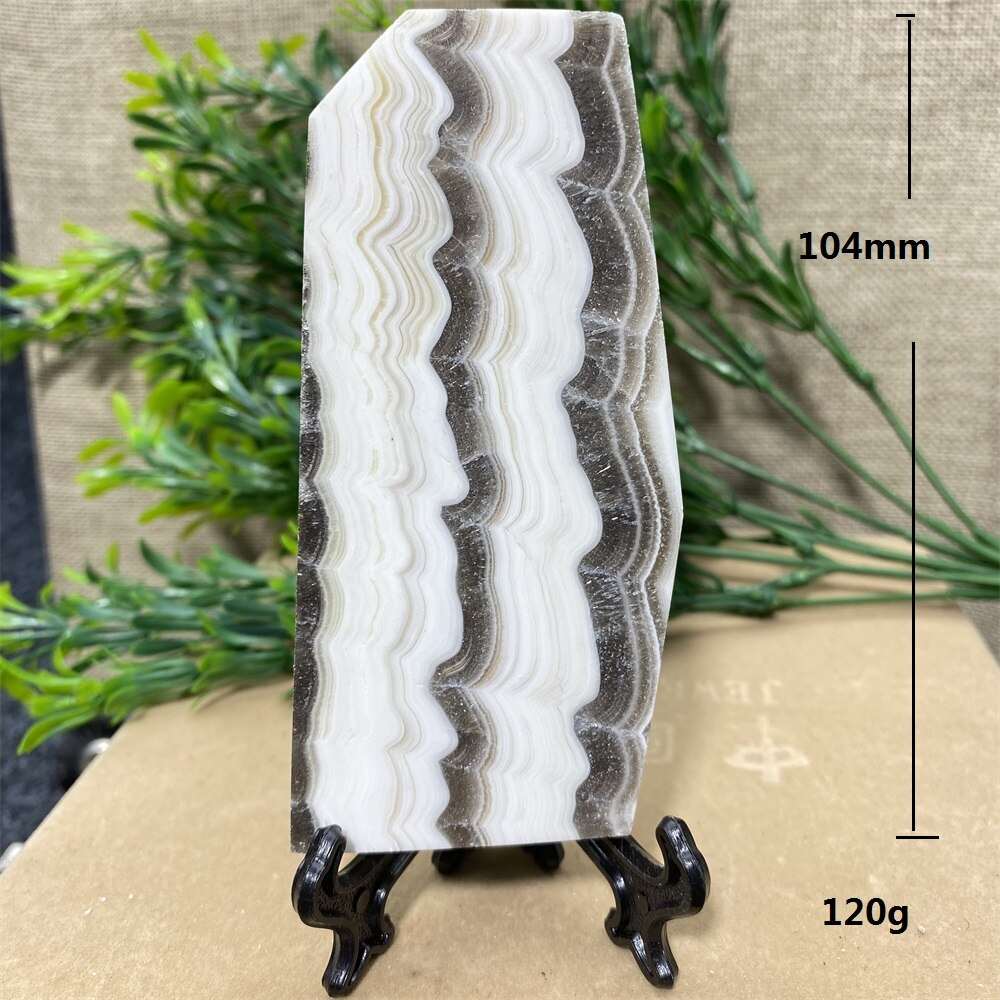 Calcite Banded Slab + Stand