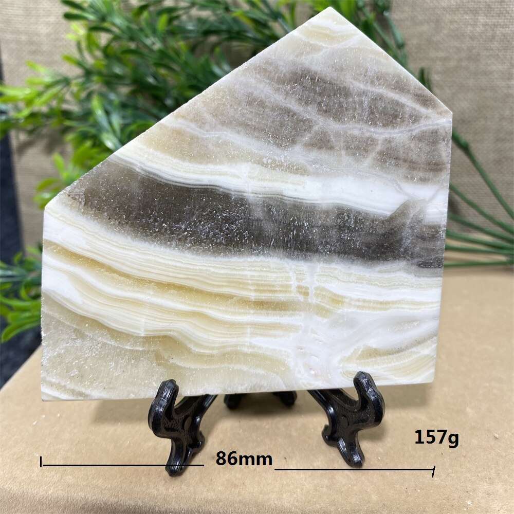 Calcite Banded Slab + Stand