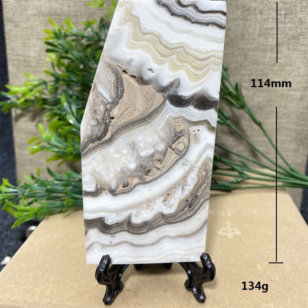 Calcite Banded Slab + Stand