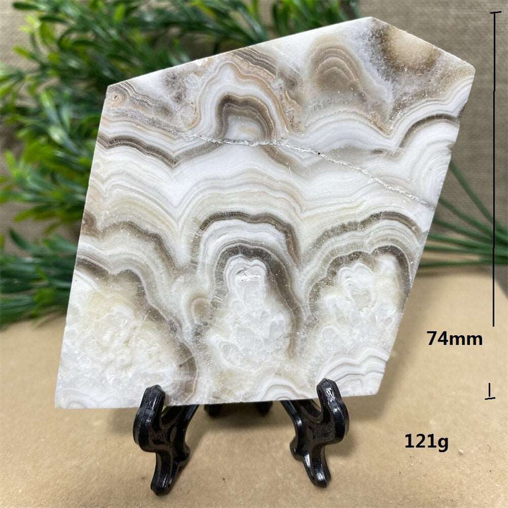 Calcite Banded Slab + Stand