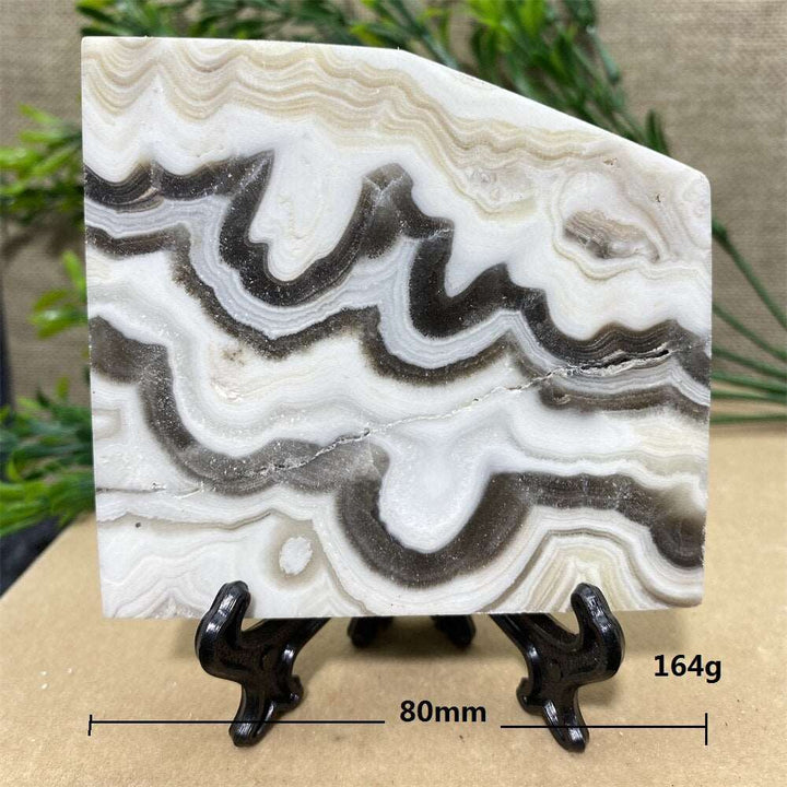 Calcite Banded Slab + Stand