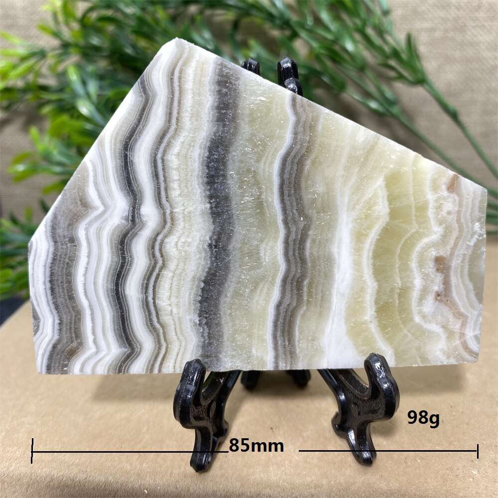 Calcite Banded Slab + Stand