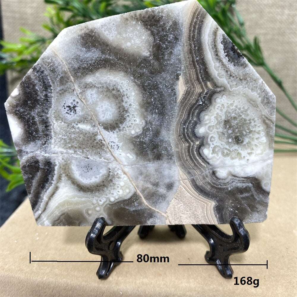 Calcite Banded Slab + Stand