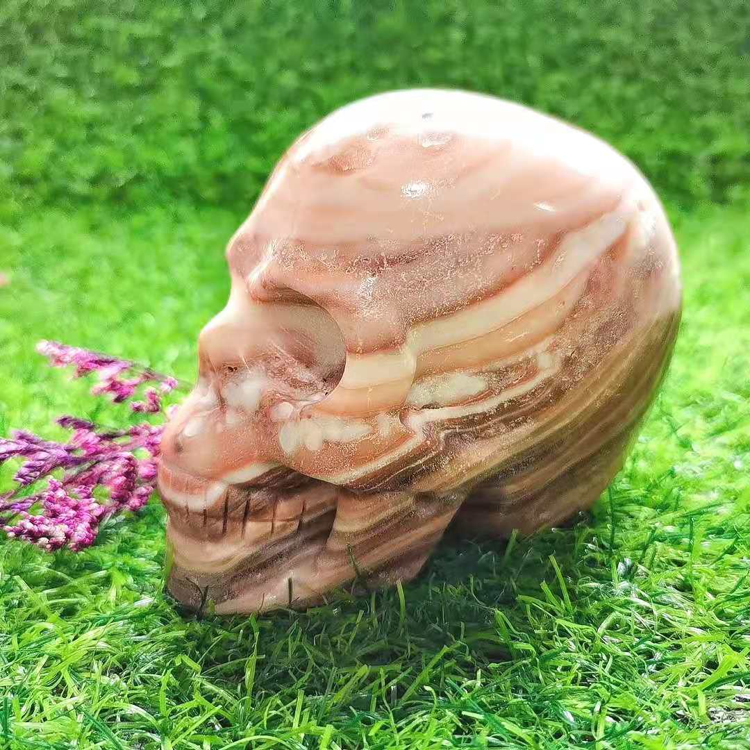 Calcite 'Pork Stone' Skull