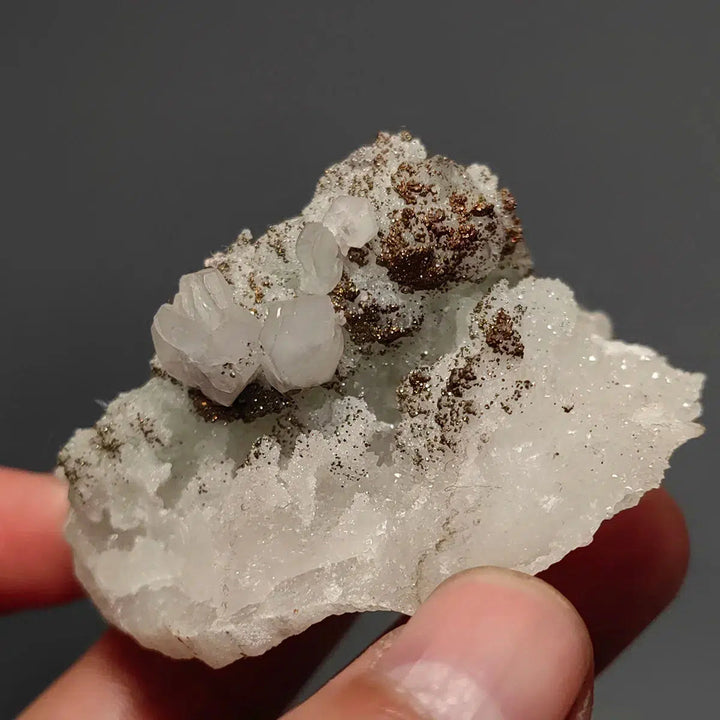 Calcite and Pyrite Mineral Specimen