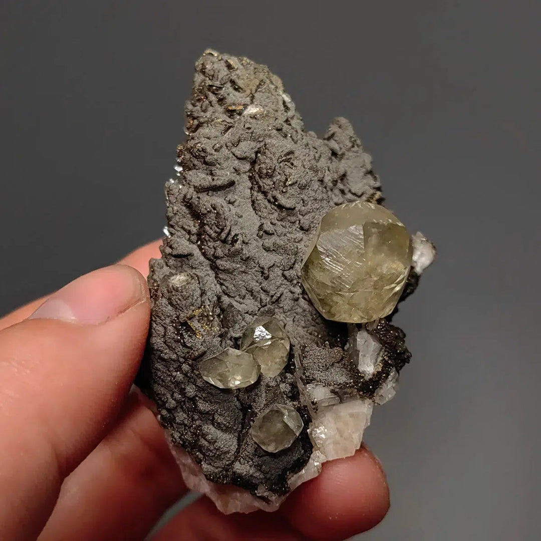 Calcite and Pyrite Mineral Specimen