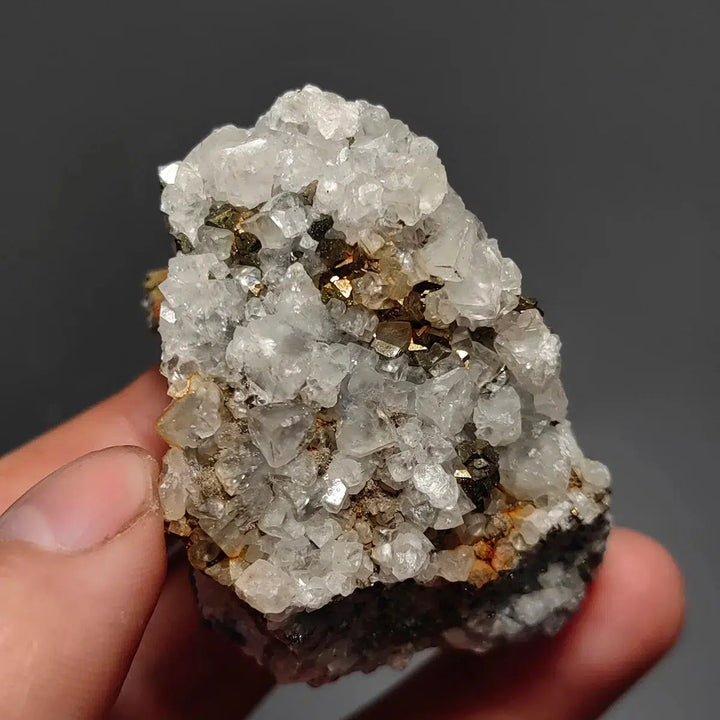 Calcite and Pyrite Mineral Specimen