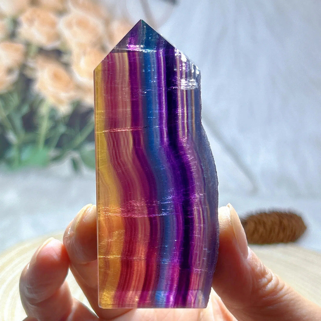 Candy Color Fluorite Druzy Tower