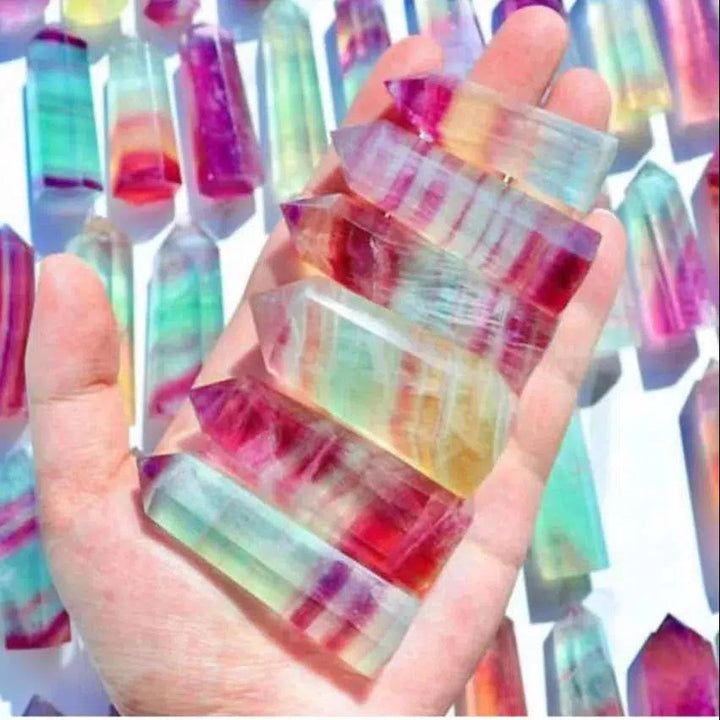 “Candy” Fluorite Crystal Tower