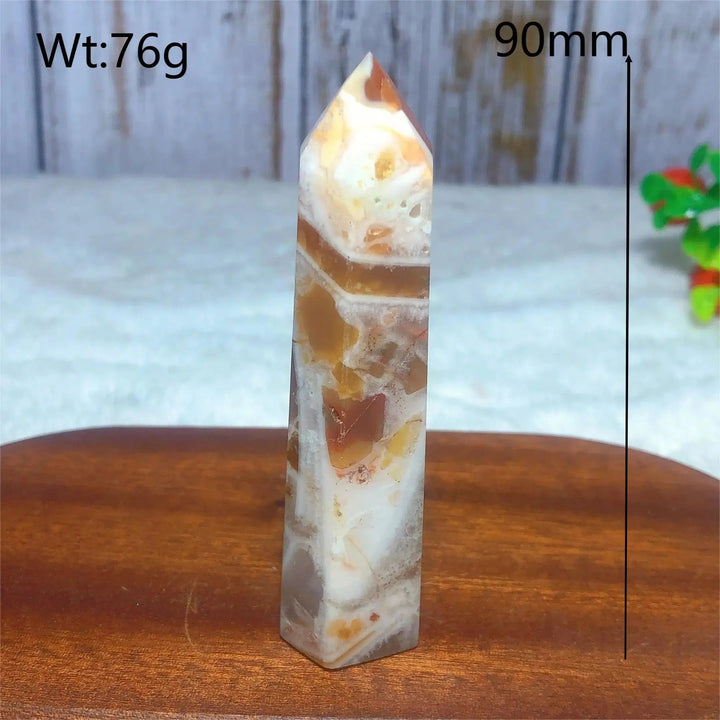 Cappuccino Agate Tower