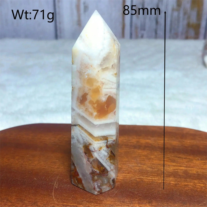 Cappuccino Agate Tower