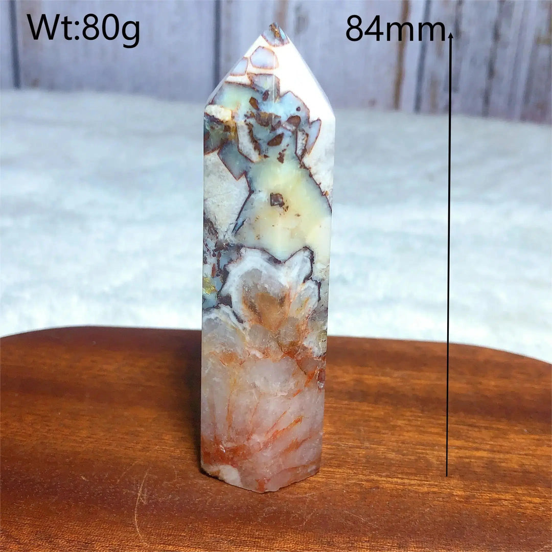 Cappuccino Agate Tower