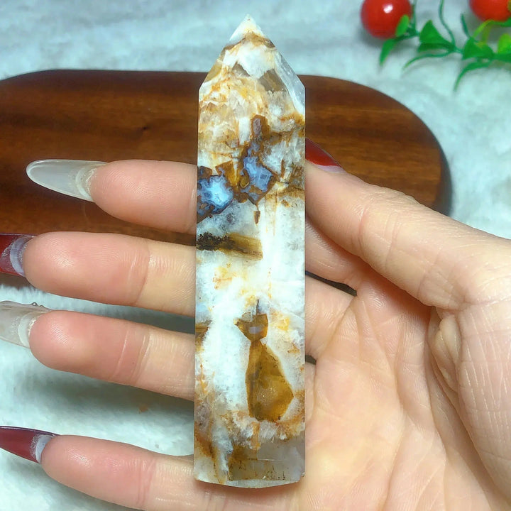 Cappuccino Agate Tower