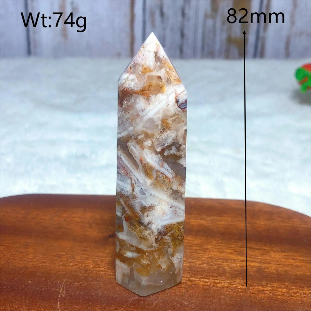 Cappuccino Agate Tower