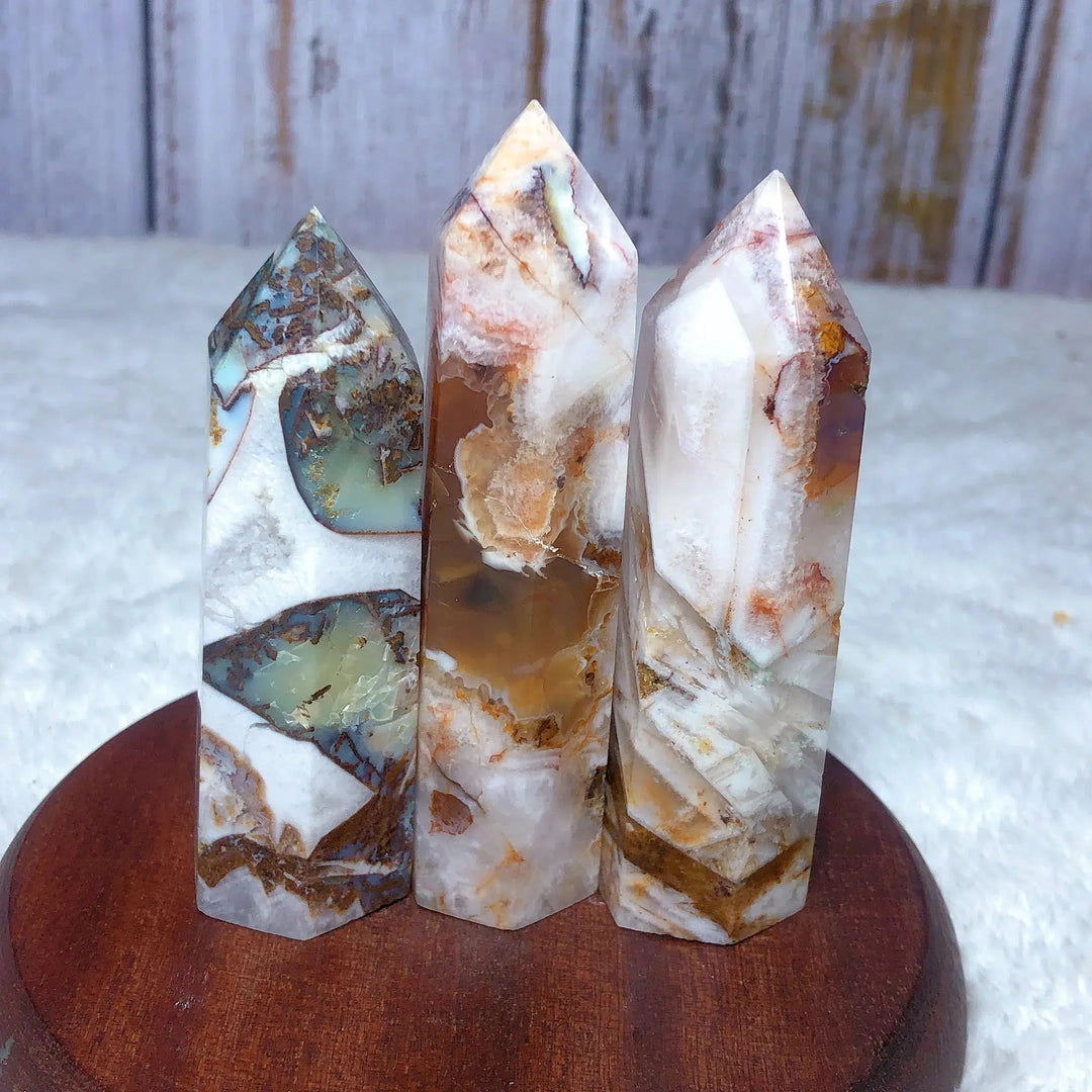 Cappuccino Agate Tower