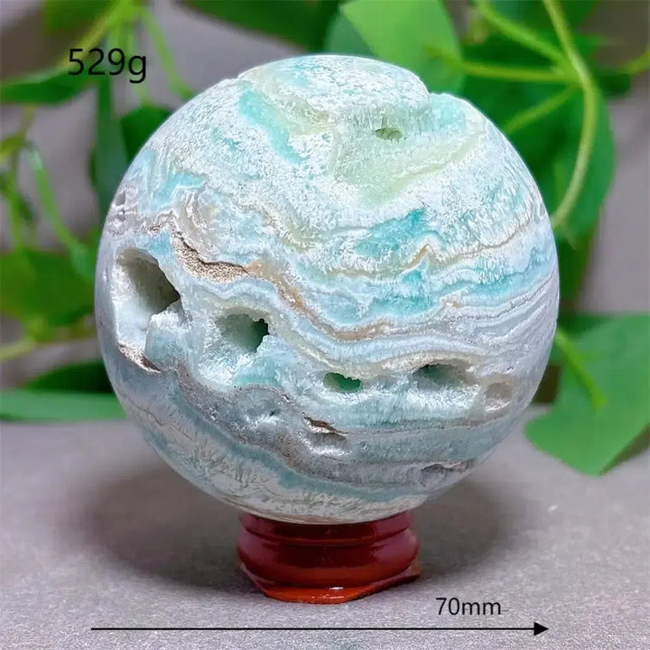 Caribbean ‘Blue Sky’ Calcite Sphere