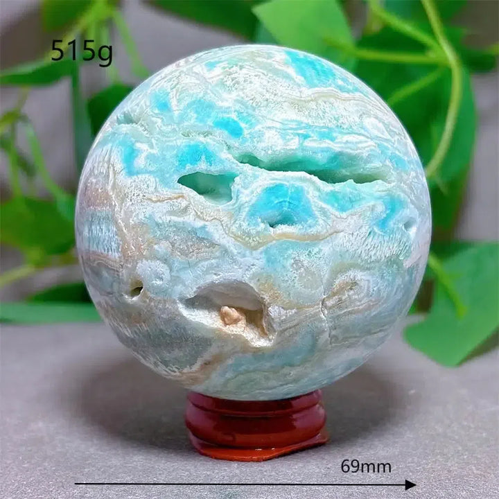 Caribbean ‘Blue Sky’ Calcite Sphere