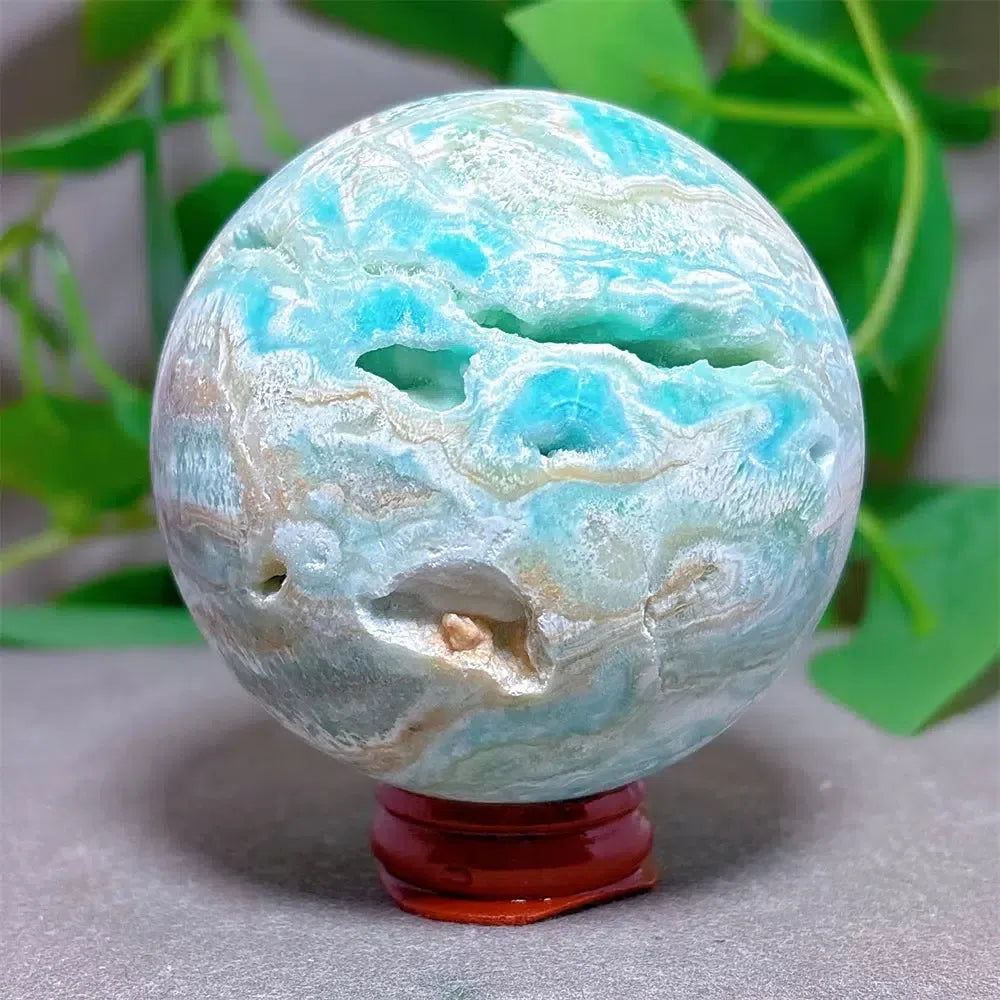 Caribbean ‘Blue Sky’ Calcite Sphere