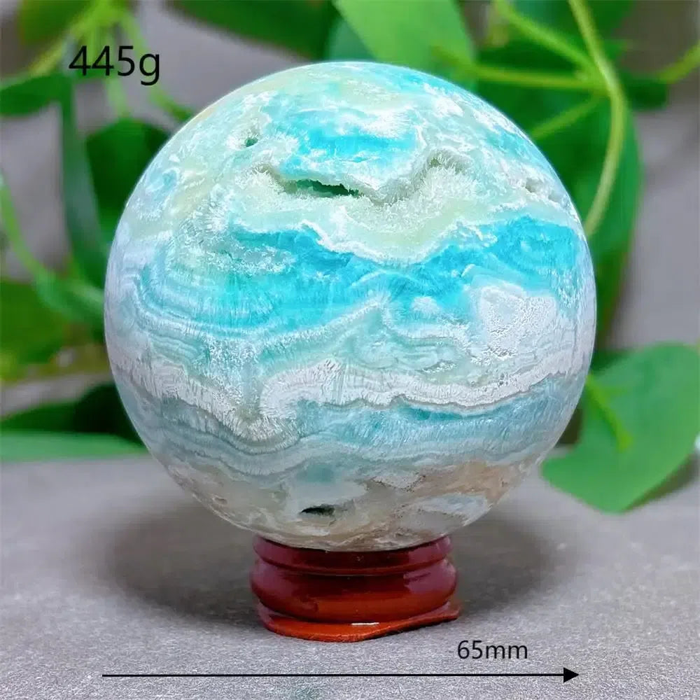 Caribbean ‘Blue Sky’ Calcite Sphere