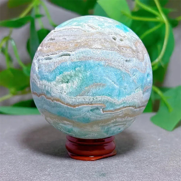 Caribbean ‘Blue Sky’ Calcite Sphere