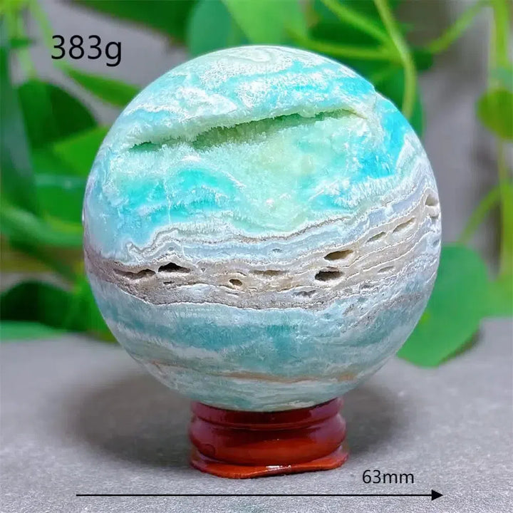 Caribbean ‘Blue Sky’ Calcite Sphere