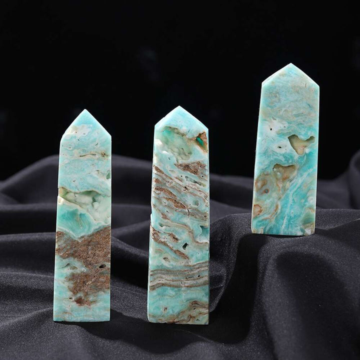 Caribbean Calcite Square Side Tower