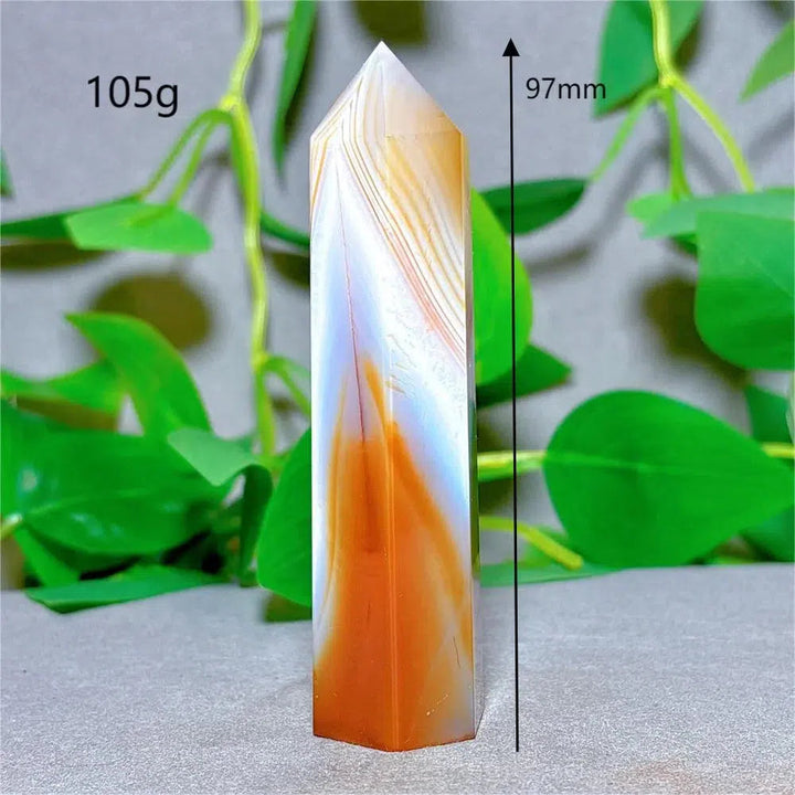 Carnelian Agate Crystal Tower