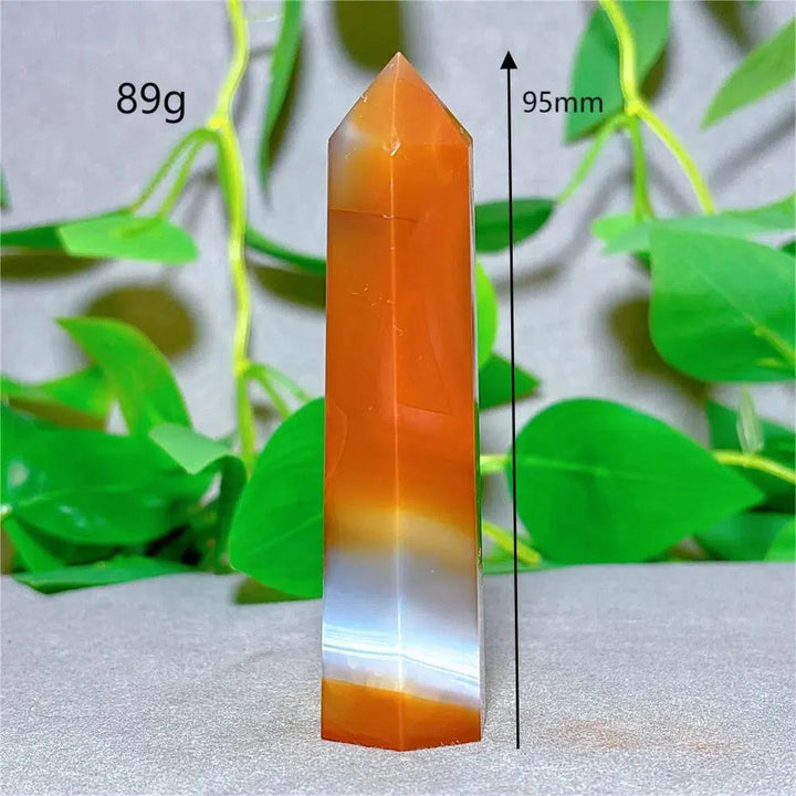 Carnelian Agate Crystal Tower