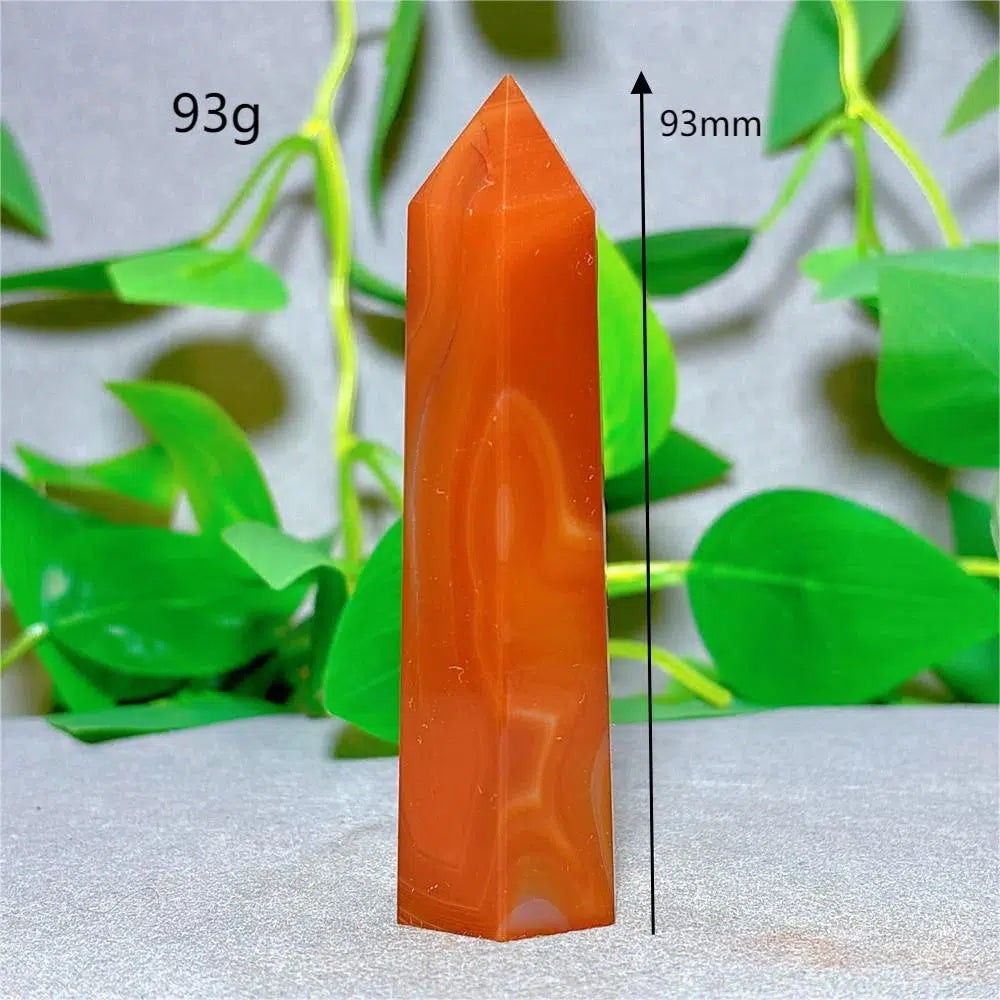 Carnelian Agate Crystal Tower