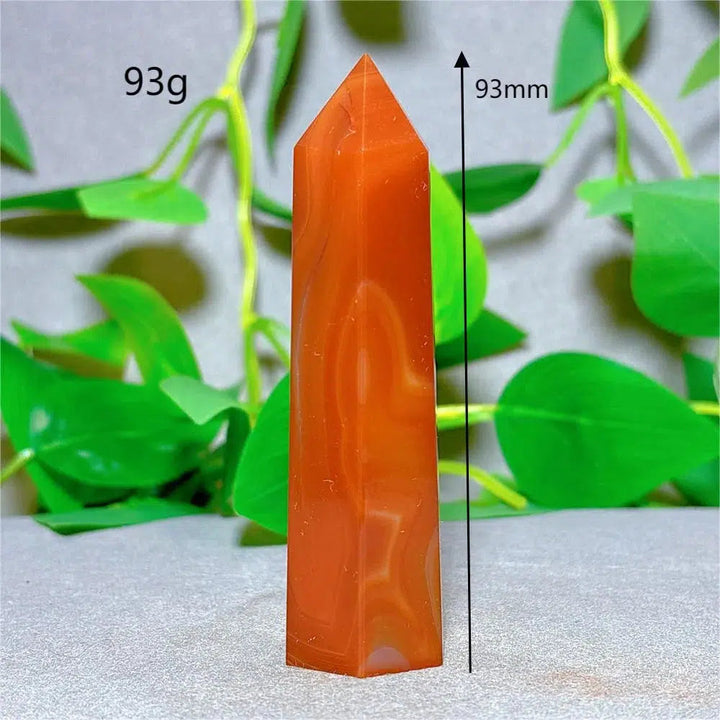 Carnelian Agate Crystal Tower