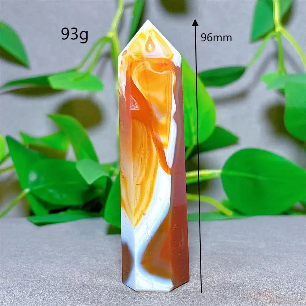 Carnelian Agate Crystal Tower