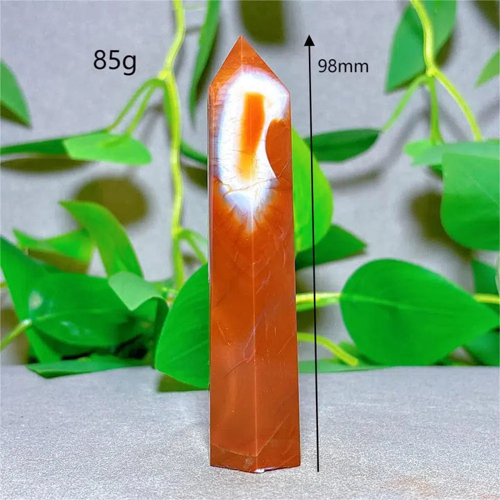 Carnelian Agate Crystal Tower