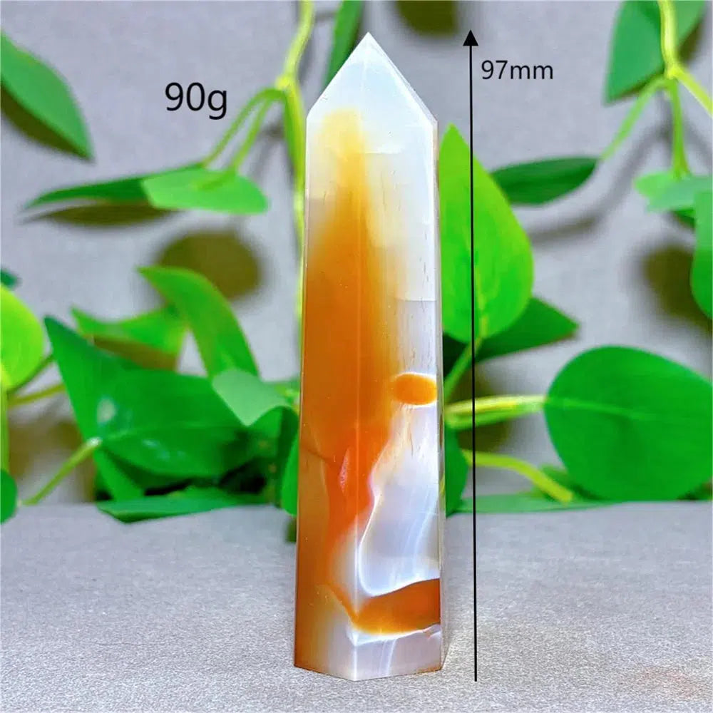 Carnelian Agate Crystal Tower