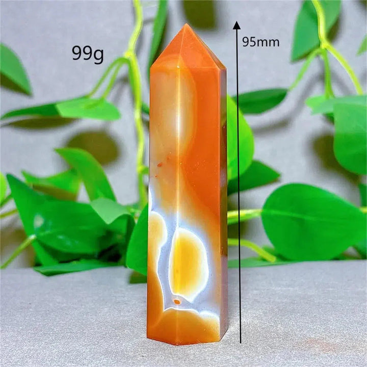 Carnelian Agate Crystal Tower