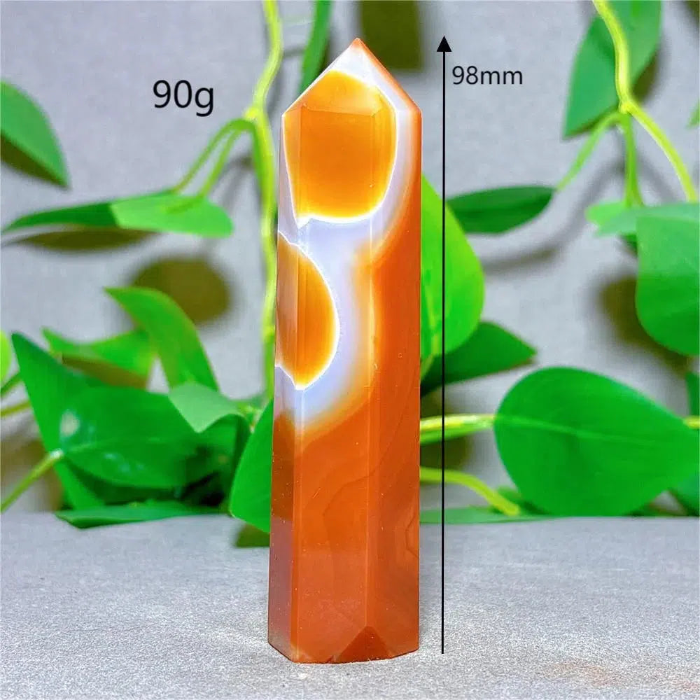 Carnelian Agate Crystal Tower