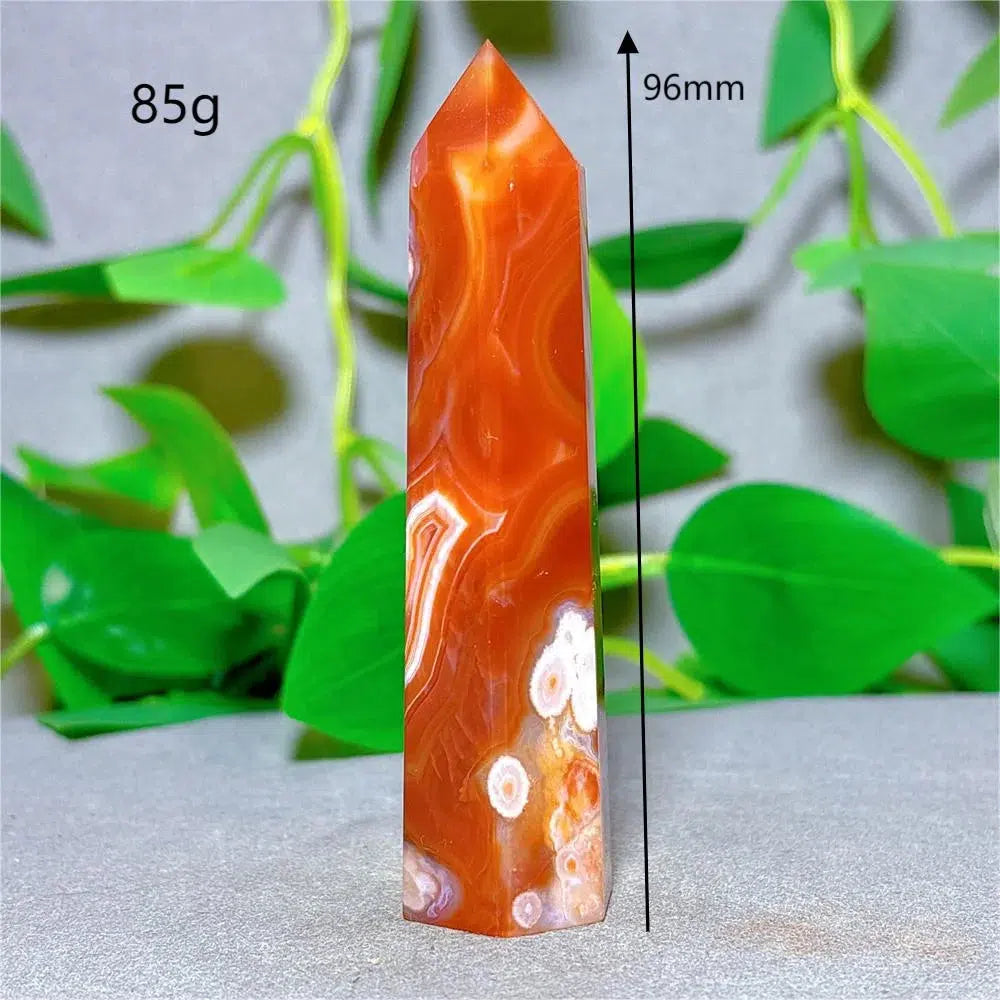 Carnelian Agate Crystal Tower