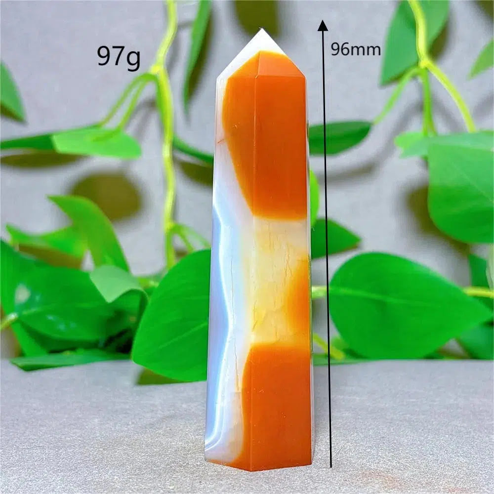 Carnelian Agate Crystal Tower