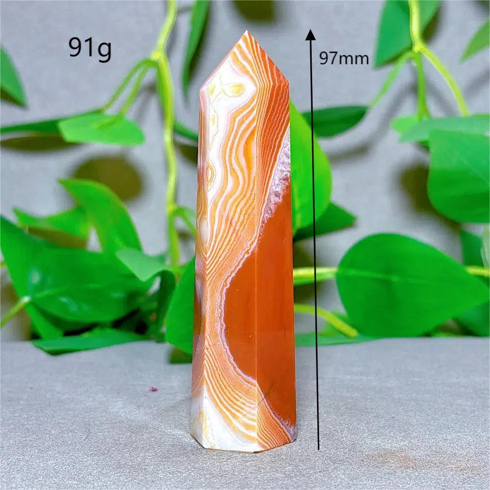 Carnelian Agate Crystal Tower