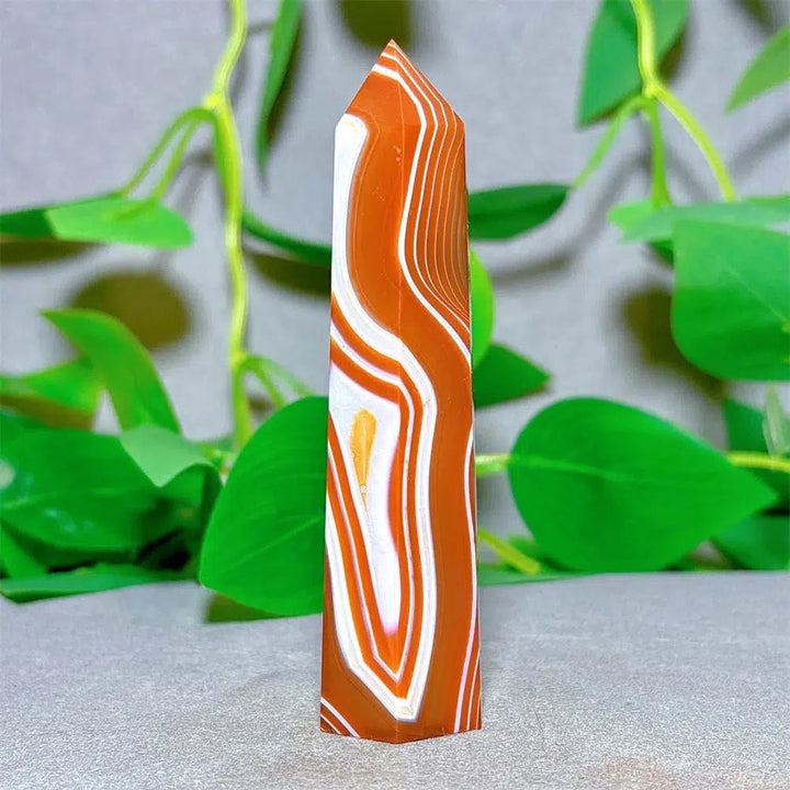 Carnelian Agate Crystal Tower