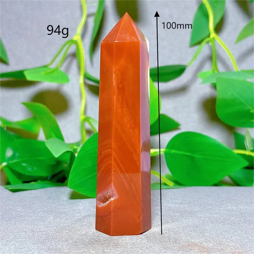 Carnelian Agate Crystal Tower