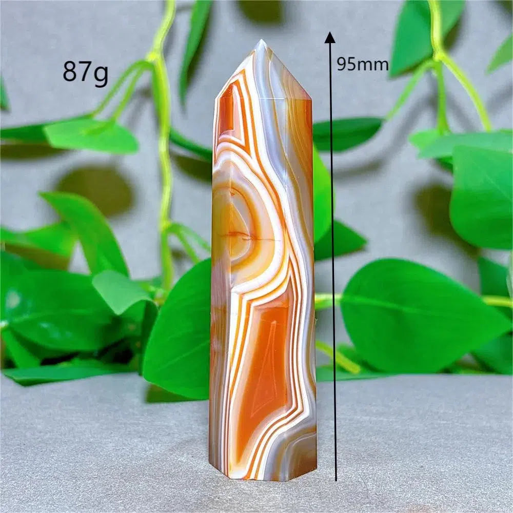 Carnelian Agate Crystal Tower