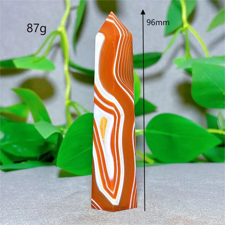 Carnelian Agate Crystal Tower